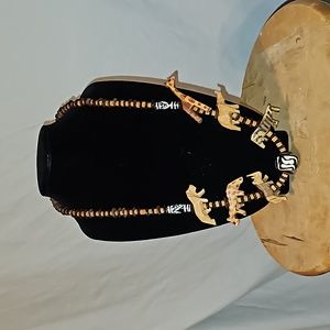 Wooden safari necklace